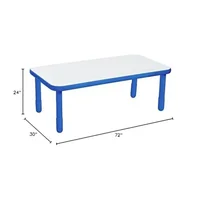 Angeles Baseline 72"x30" Toddler Kids Activity Table Homeschool Daycare Learning Durable Safe Design Easy Assemble Waterproof 2