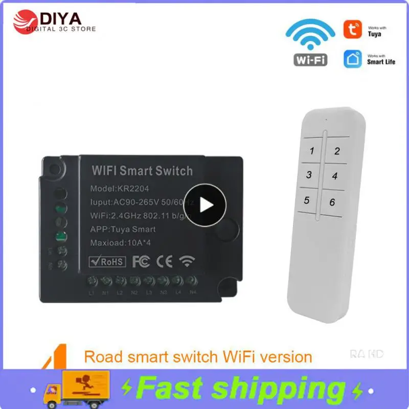 Tuya Smart Life Wifi Switch Relè Breaker Module Home Alexa Echo Voice Control Smart Lighting Timer Switch