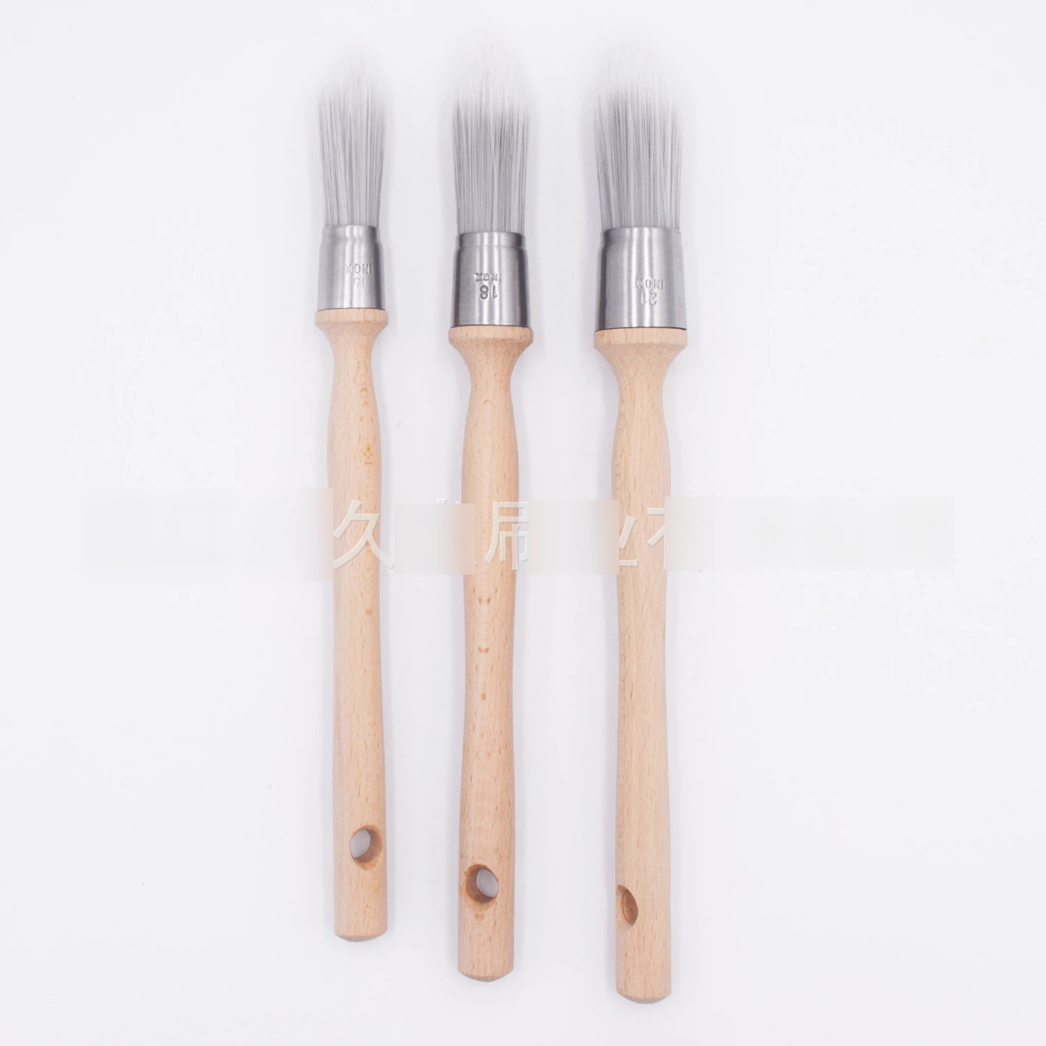 High Elasticity Oil Painting Bristle Hair Paint Brush Set Large Round  Acrylic Painting Brush Bristle Hair Painting Supplies Etui