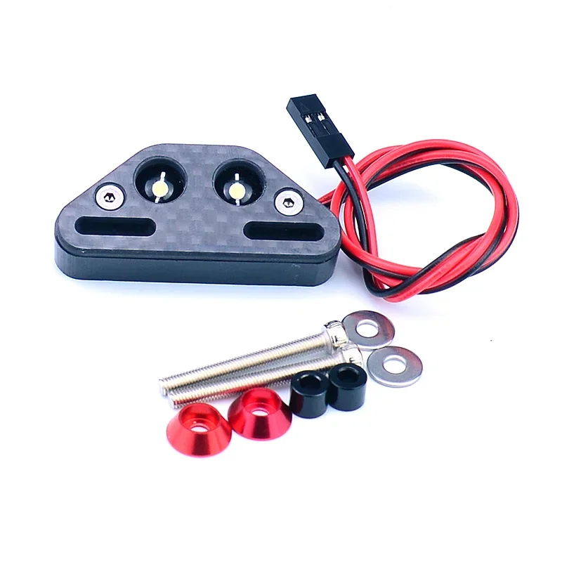 Phares LED Blancs 7.4V allumés sur un ARRMA TYPHON 6S V5 TLR Tuned, pièce de rechange brillante dans l'obscurité