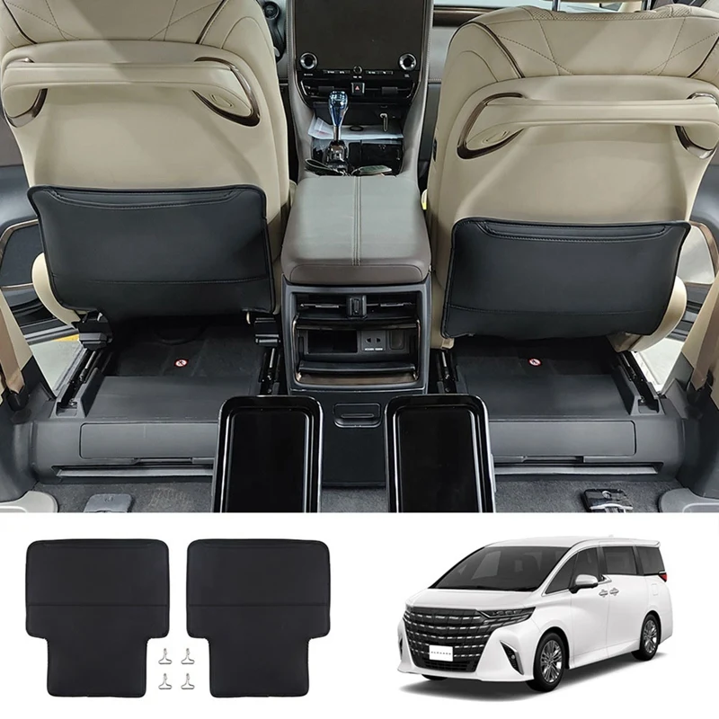

Для Toyota Alphard/Vellfire 40 серия 2023 + кожаные противоударные аксессуары для автомобильного заднего сиденья, детали для интерьера, противоударный коврик для сиденья