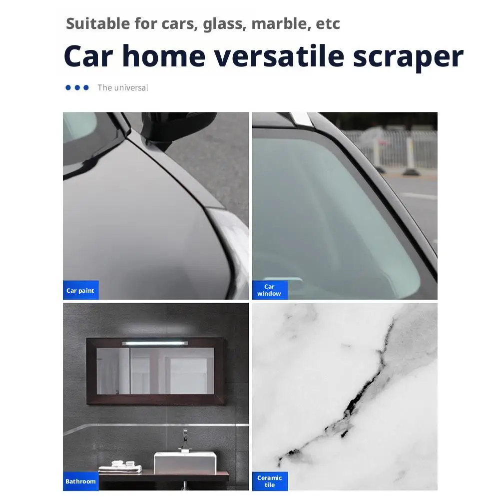 1개 자동차 유리 와이퍼 스크래치 방지 앞유리 실리콘 미끄럼 방지 손잡이 윈드스크린 와이퍼 자동차 디테일링 유리 물 제거 스크레이퍼