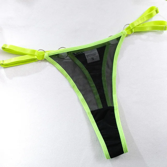 Contrast Colour Bra with Steel Ring Underwear Set 20