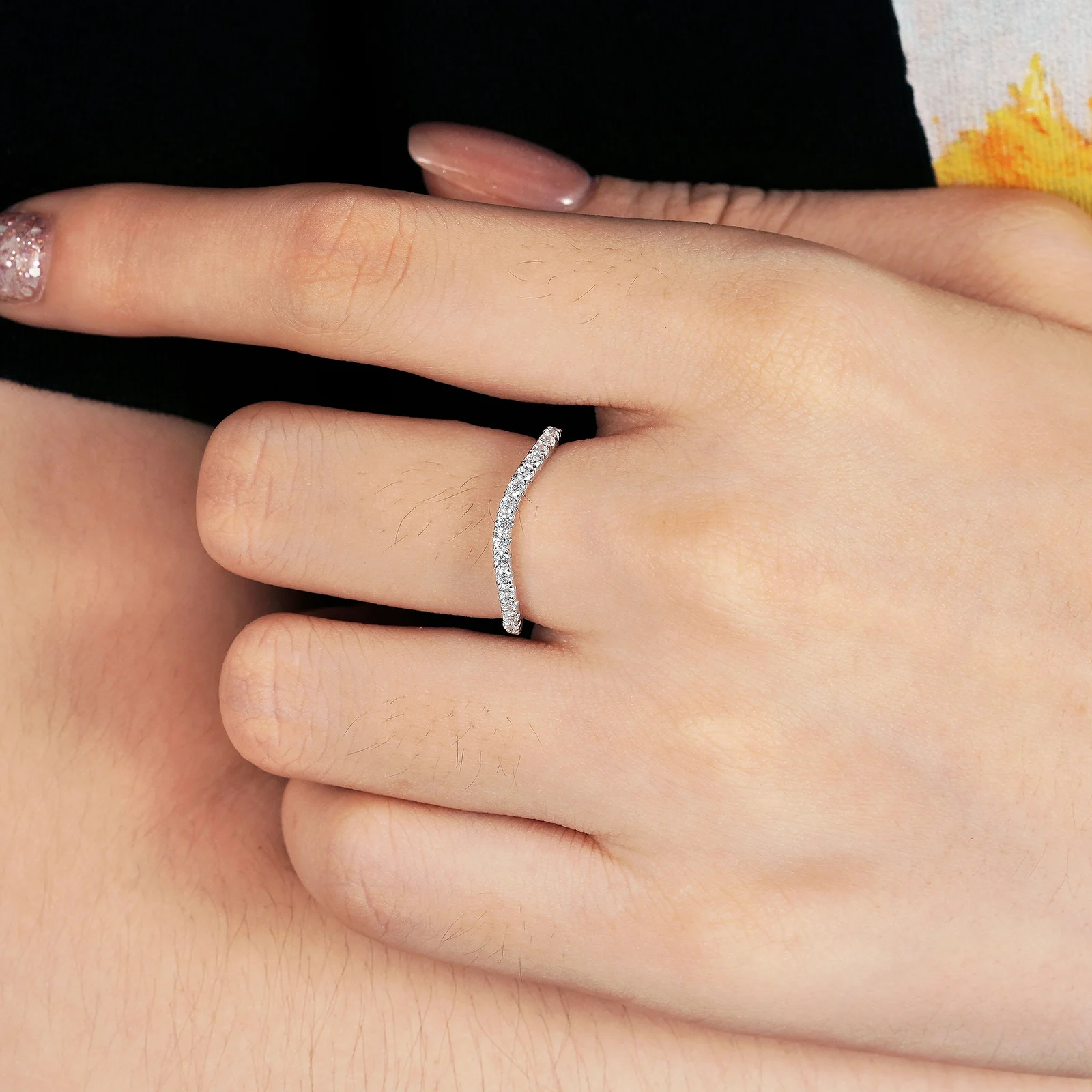 Stackable Wedding Bands Engagement Ring 925 AliExpress