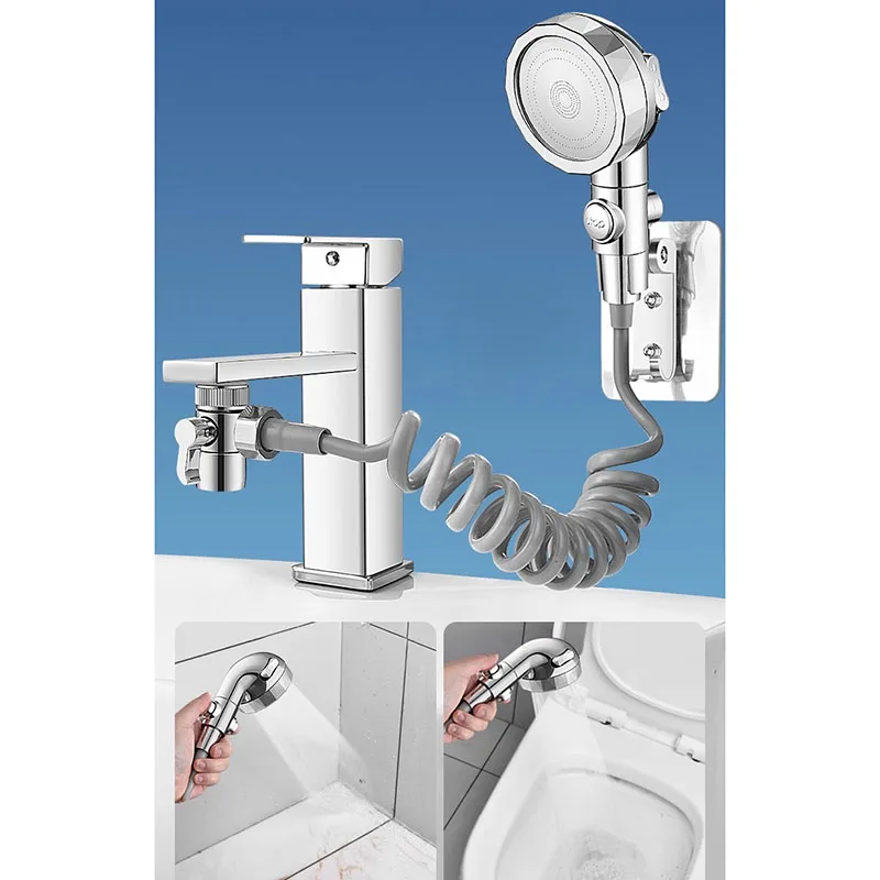 Description Picture 4 of itemShampoo Bed Faucet Shower Head Barber Shop Supercharged Shower Nozzle Water Saving Pressurized Spray Head Bathroom Accessory B4