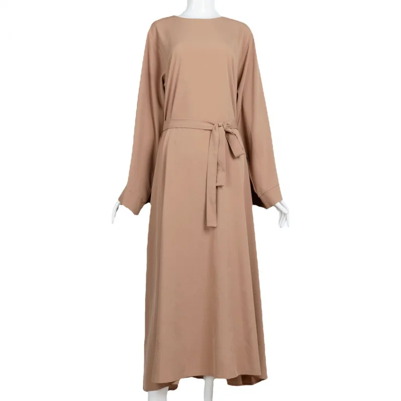 2023 New Fashion Muslim Women's Abaya Dubai Islamic Long Sleeve DressesLong Dresses Plus Size Dress