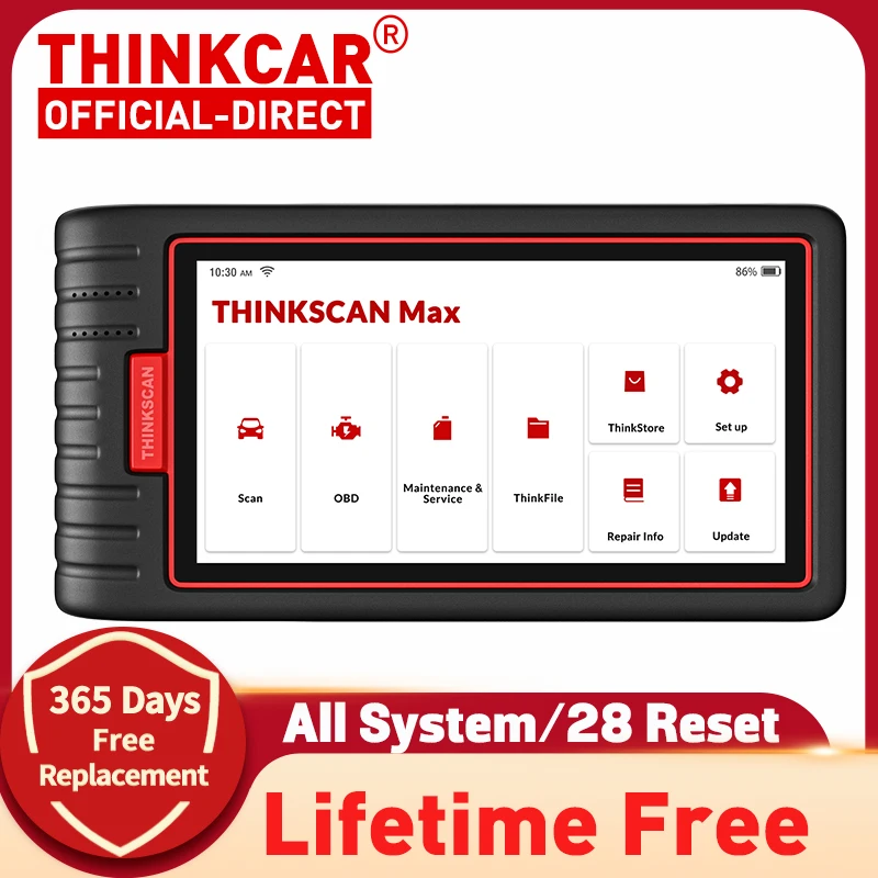 Сканер ThinkScan max OBD2 профессиональный полнофункциональный диагностический сканер