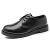 Spring Autumn Pure Black Casual Mens Leather Shoes Luxury Brand Trend 2023 Fashion Classic 2