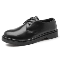 Spring Autumn Pure Black Casual Mens Leather Shoes Luxury Brand Trend 2023 Fashion Classic 2