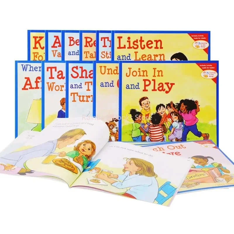 15Books Learning to Get Along Children Educational English Picture