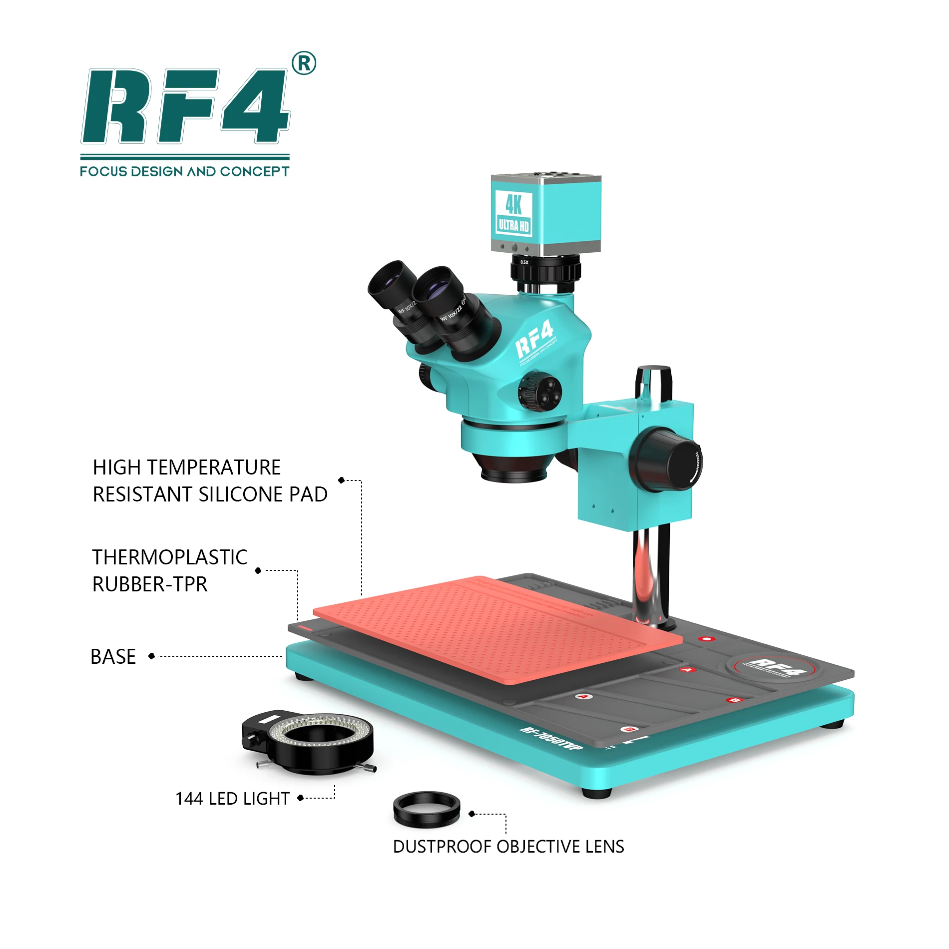 RF4 RF-PO2 Heat Resistant Silicone Maintenance Pad With Thermoplastic Work  Mat