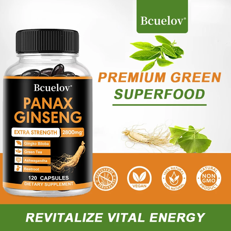 Bcuelov Ginseng Extract Male Performance Supplement - For Endurance, Strength, Energy Supplement - Workout Supplement