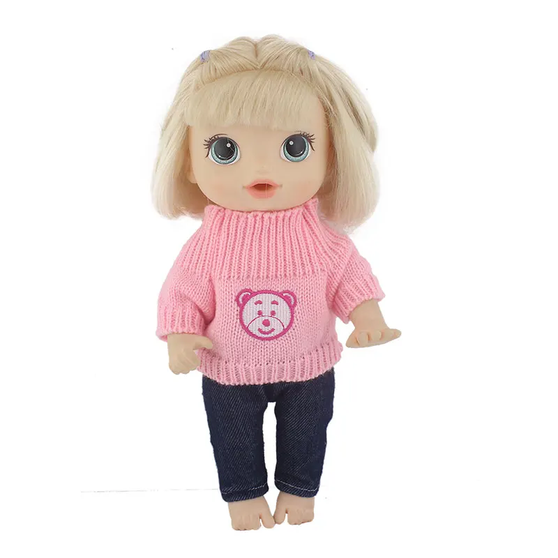 Sweater+Pants, New Doll Clothes For 12 Inch 30CM Baby Alive Doll Toys Crawling Doll Accessories 6