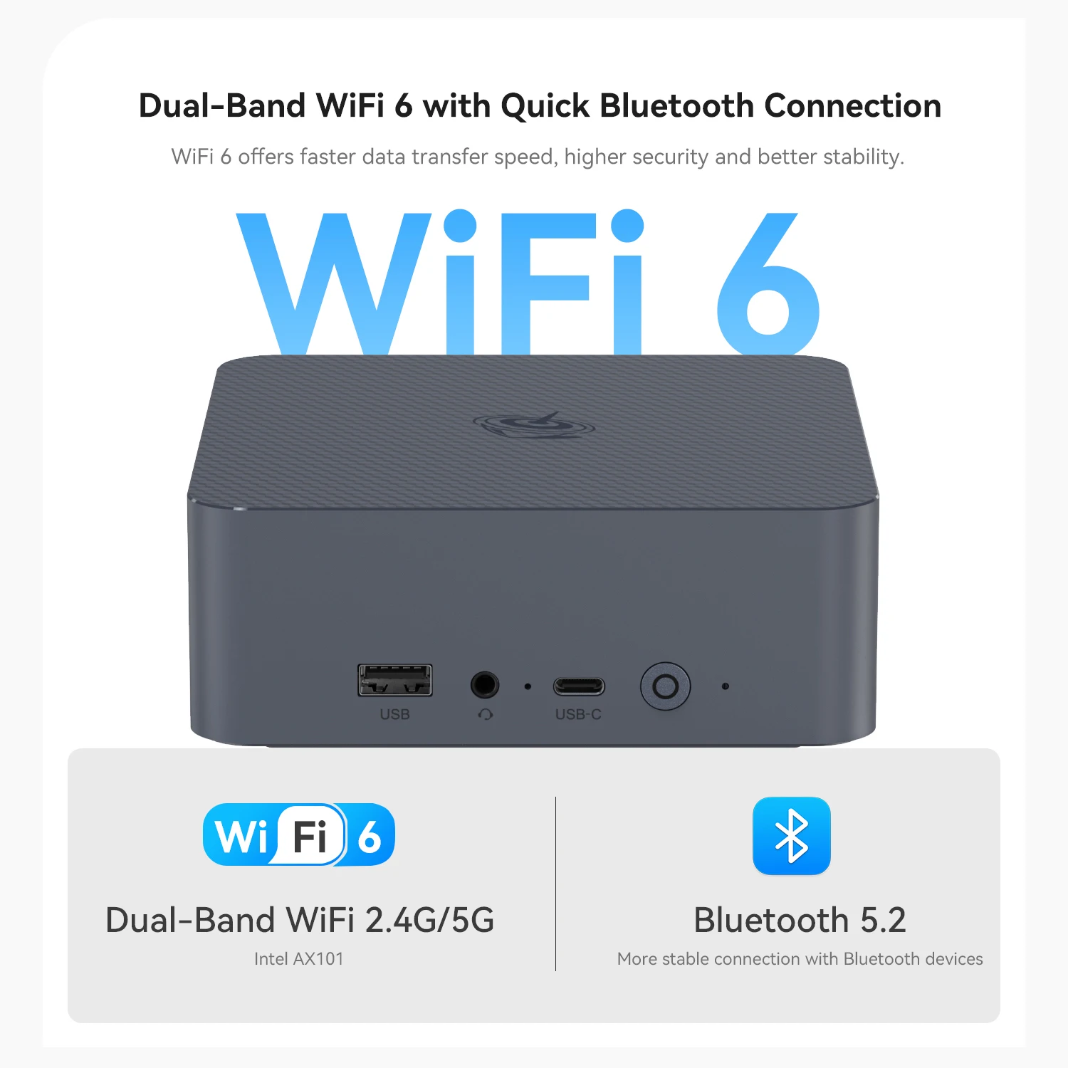Beelink EQi12 Intel i3 Processors 1220P/i5-12450H/i7-12650H Mini PC Windows 11 LPDDR5 24GB Wifi6 BT5.2 Desktop Office Mini PC 3