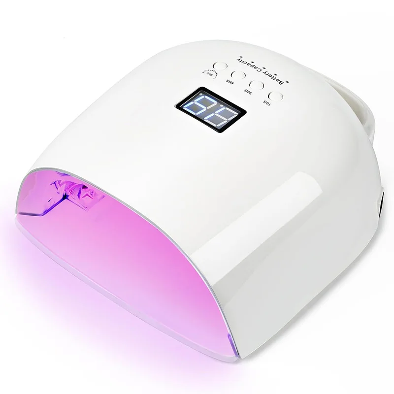 

Rechargeable Nail Lamp with Handle 86W Gel Polish Dryer Wireless UV Light for Nails Manicure Machine Cordless Nail UV LED Lamp