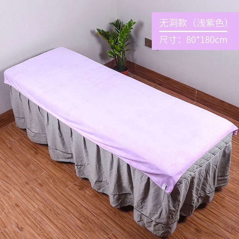 Microfiber Towel Sheet for Beauty Salon Bed Sheets SPA Massage Bed Table Cover Bedspread Soft Salon Sheets With/no Hole 6