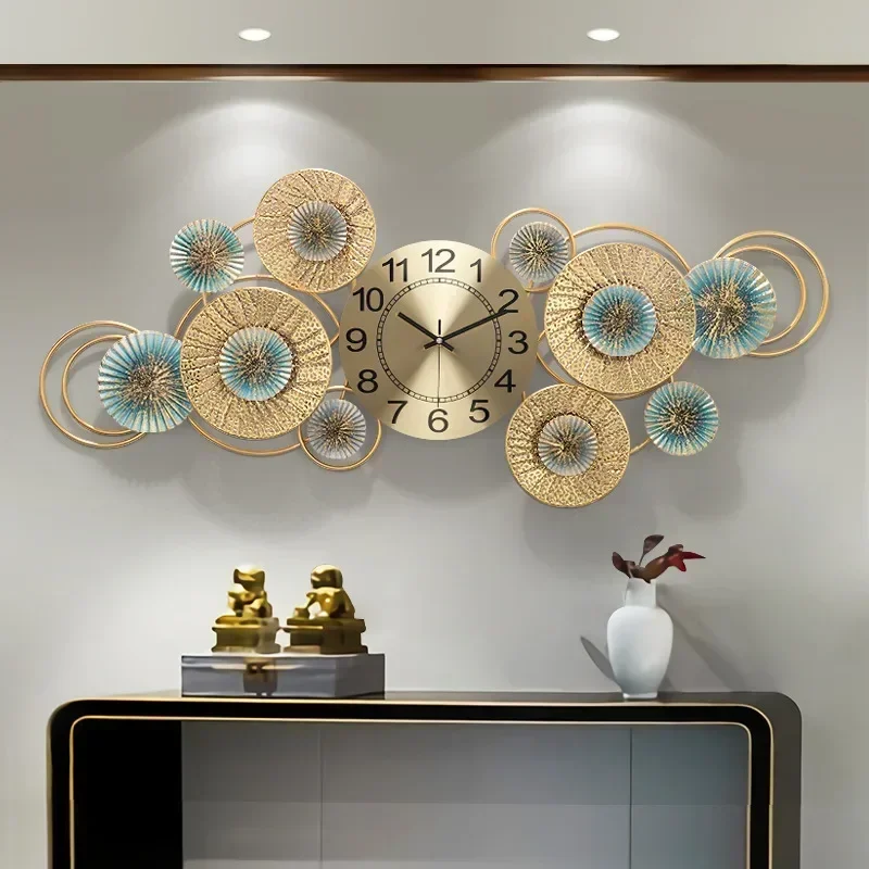 

Large Wall Clock Modern Design Luxury Wall Art Clocks Wall Home Decor Silent Digital Watches Metal Table Reloj De Pared Hierro