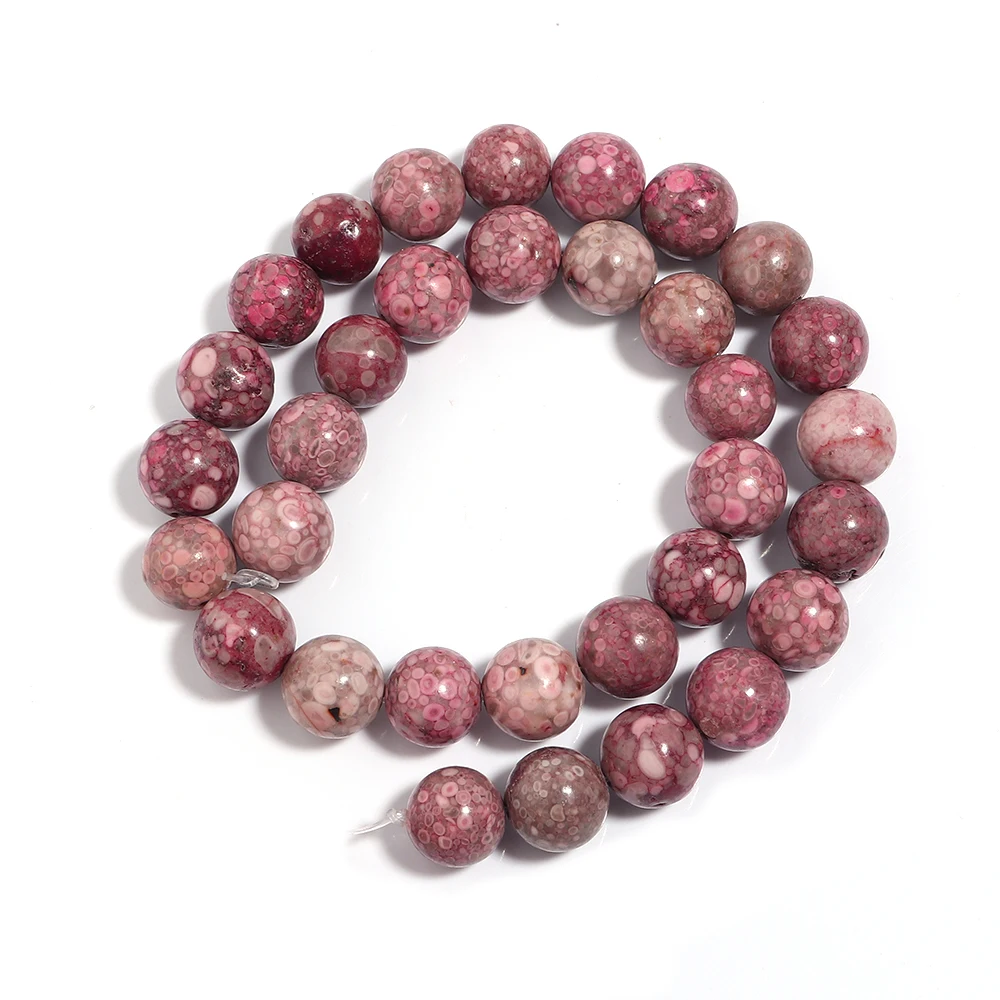 4/6/8/10/12mm Natürliche Rote Maifan Stein Perlen Runde Lose Perlen für Schmuck Machen DIY Handgemachte Armbänder Halskette Zubehör – Detail 10