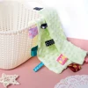 Baby Peas Label Soothing Towel Soft Cotton Newborn Kids Sleep Toy Solid Color Soothe Appease Comforter Blanket Bibs Saliva Towel 4