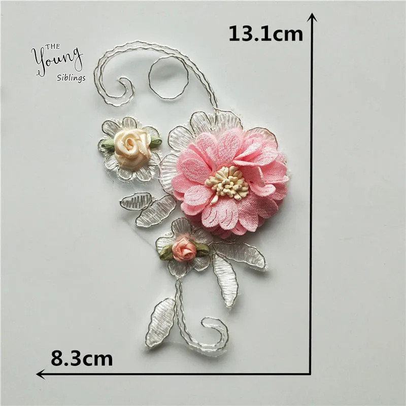 3D Flower Lace Collar DIY Embroidery Applique Neckline Sewing Fabric Decoration Clothing Accessories Scrapbooking lace fabric lace garment accessories lace sewing supplies lace decoration lace accessories lace sewing accessories clothing accessories