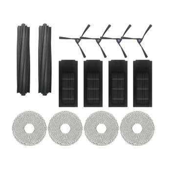 Ecovacs Deebot X2 / X2 Pro용 메인 사이드 브러시 필터 걸레, Choth 먼지 봉투 로봇 진공 청소기 예비 부품