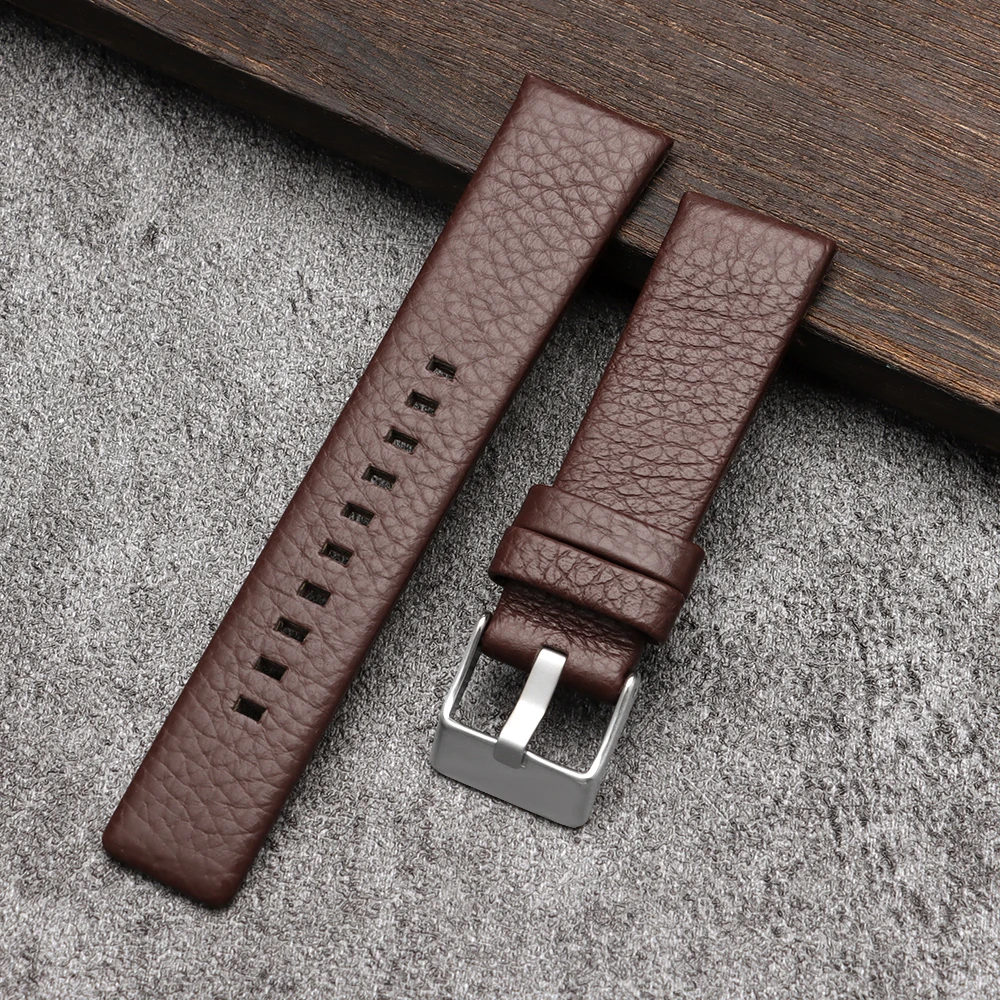 Premium Leather Watch Strap in Black and Brown - Various Sizes Available