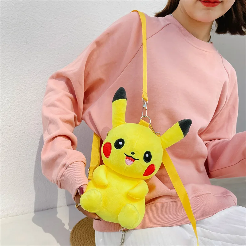 Piakchu batoh crossbody brašna kreslený kawaii plyš králík dívčí wallets roztomilá lolita JK cosplais kabelka pro děti teenagery brašna