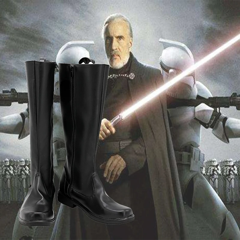 Bottes Cosplay Star VAN, Chaussures Noires, Accessoires Sur Mesure