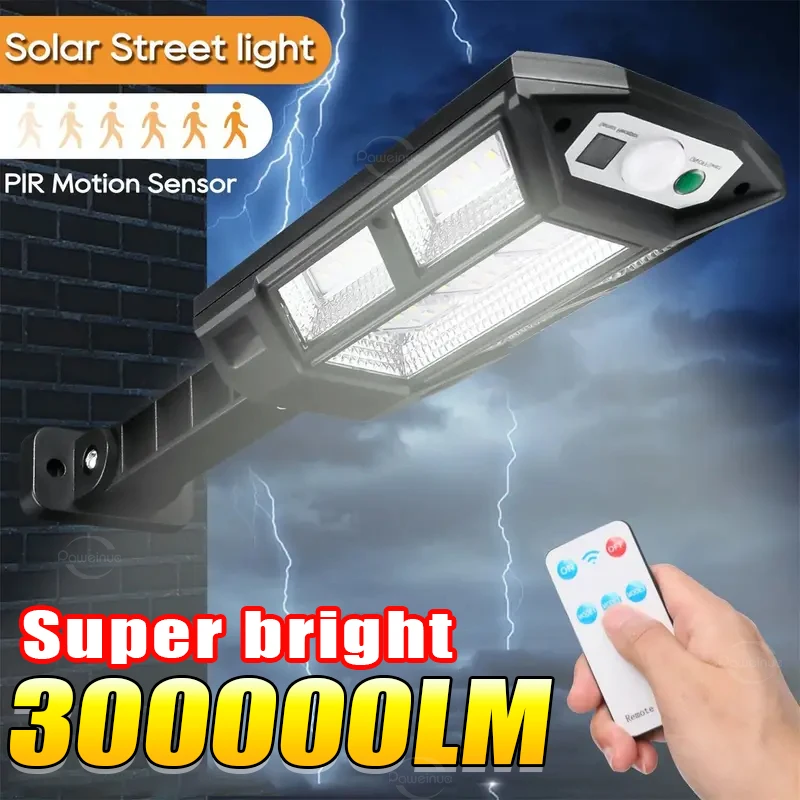 Super bright LED Solar Lights Outdoor Motion Sensor External Solar Street Lamp Wall Security Sunlight For Garden Patio Path Yard