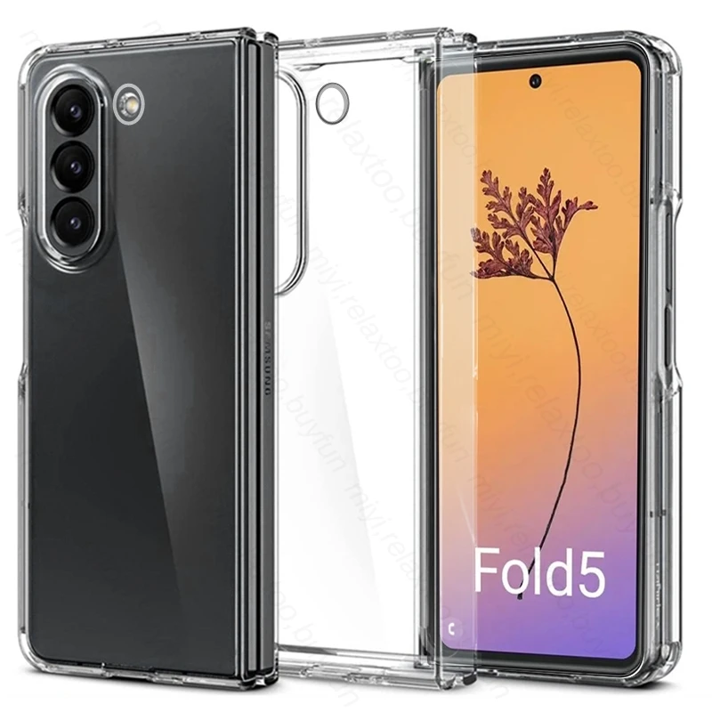 Sumsung Zfold5 Custodia Trasparente Rigida Per Pc Antiurto Coque Per Samsung Galaxy Z Fold5 Fold 5 5G Custodia Protettiva Ultrasottile