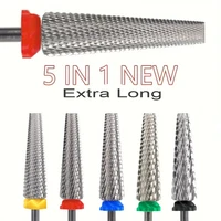 Long-Lasting Tungsten Steel Nail Drill Bit - Effortless Gel & Cuticle Removal, Precision in Nail Art Prep 1