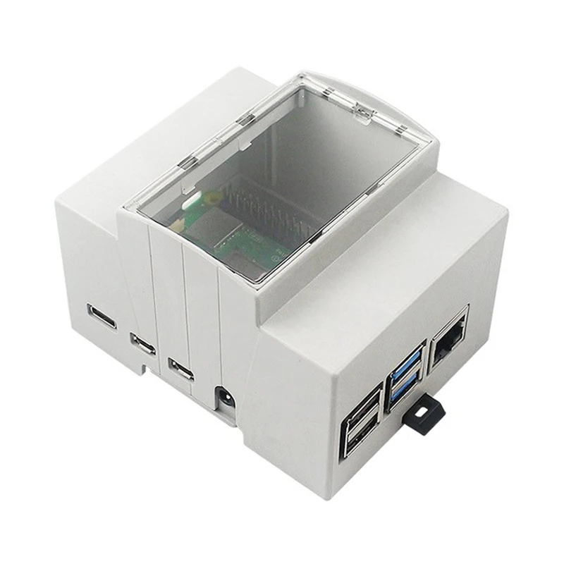 Generic Raspberry Pi 5 ABS Case Electrical Box DIN Modular Large Inner ...