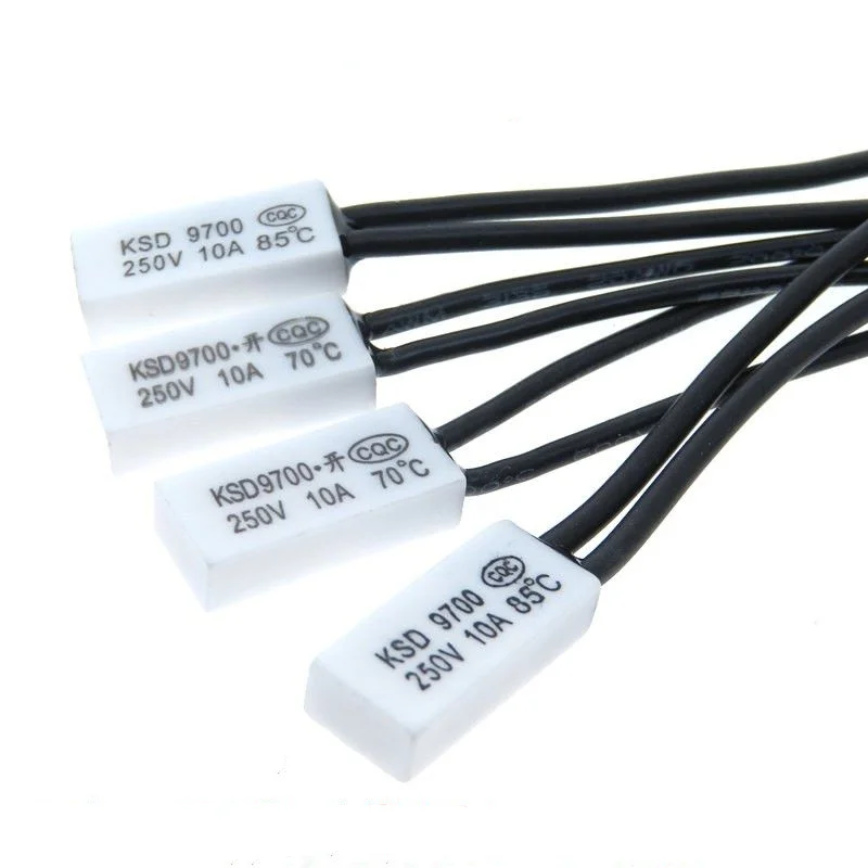 Sourcing Map KSD9700 Thermostat 95°C – NC 10A Bimetallschalter Für Temperaturregelung (2 Stk.)