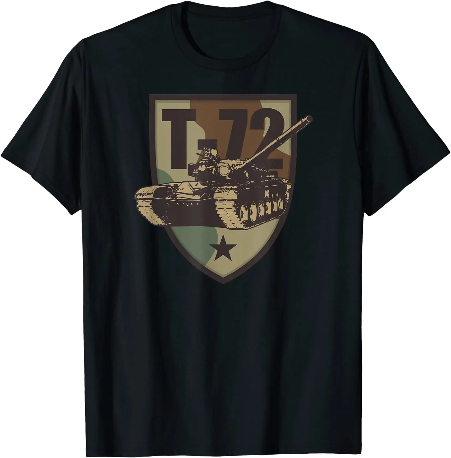 

Soviet Russian T-72 Main Battle Tank T Shirt. New 100% Cotton Short Sleeve O-Neck T-shirt Casual Clothing Mens Top