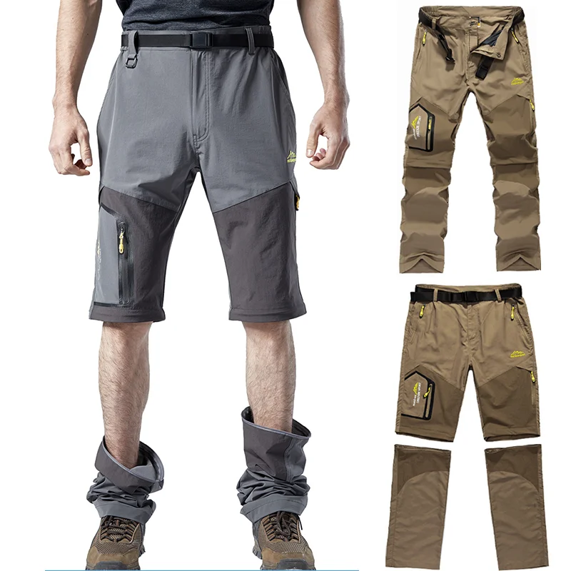 

6XL Men's Outdoor Thin Sports Pants Detachable Shorts Rock Climbing Riding Outdoor Hiking Casual Cargo Pants Hunting Cargo Pants