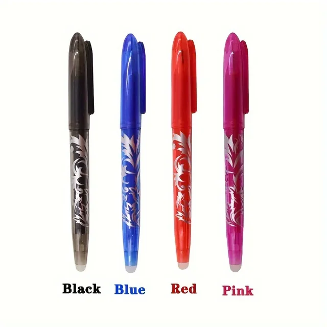 8/4pcs Multi-Color Erasable Gel Pen 0.5mm Tip Painting Writing Drawing School Black Blue Red Pink Orange Green Purple Light Blue 2
