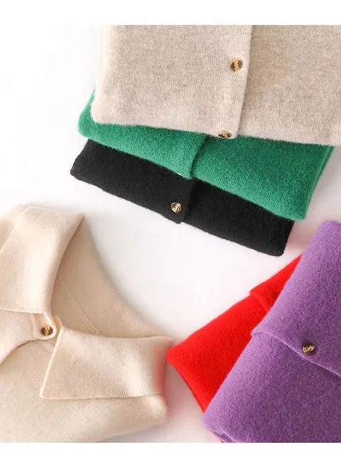 Casaco de Tricô Feminino POLO de Cashmere