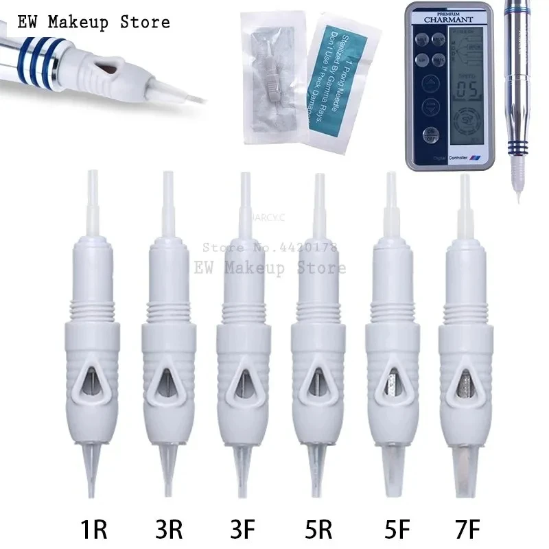 Charmant Liberty Tattoo Cartridge Needles Disposable Semi- Permanent Makeup Eyebrow Lips  Eyeliner Tattoo Machine Pen Needles