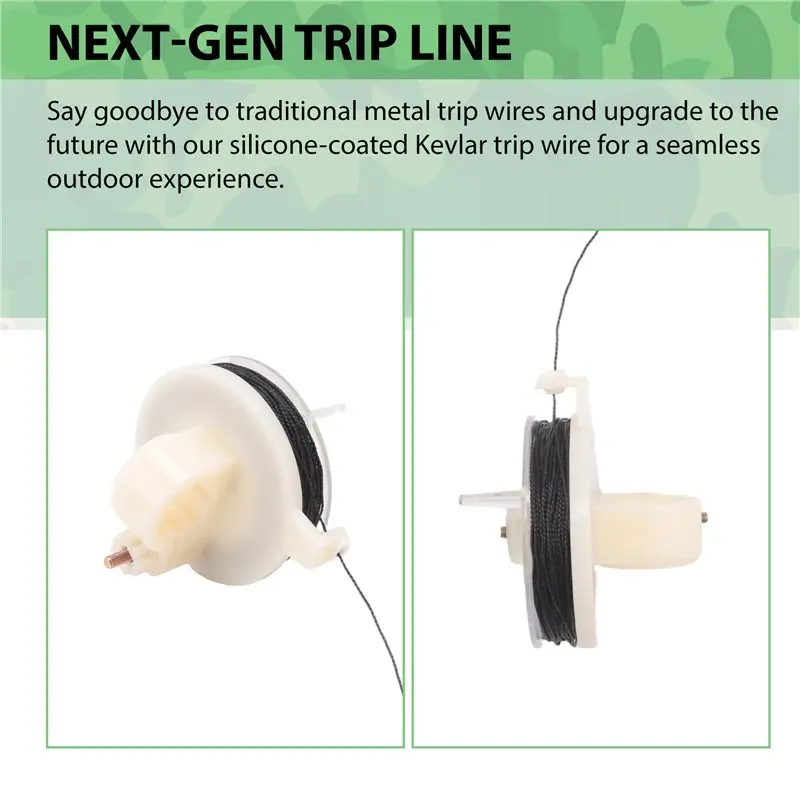 재사용 가능한 릴에 달린 ABLB-트립 와이어(85피트), 경계 경보용 트립 와이어 12 게이지 및 트립 와이어 경보