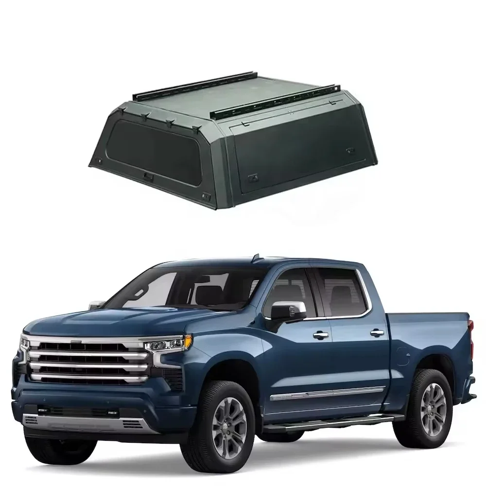 

Hard Type Aluminum Alloy Topper Camper Pickup Tonneau Cover 4x4 Pickup Truck Canopy For Chevrolet Chevy Silverado 1500/Colorado