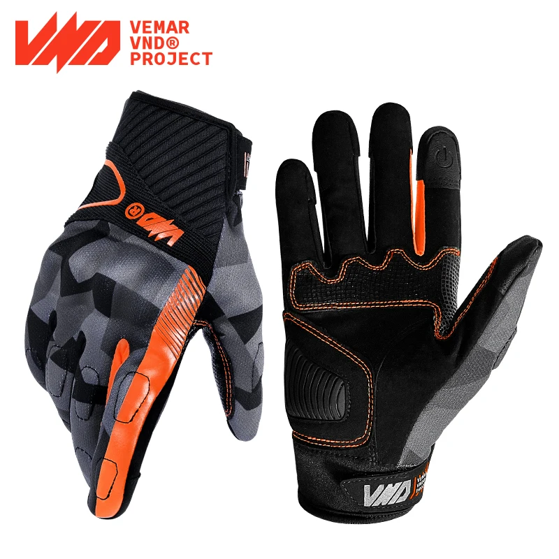 

VND C-01 Motorcycle Gloves Guantes Motociclista Summer Breathable Motocross Racing Rider Soft Men Gloves Luvas Motorbike Gloves