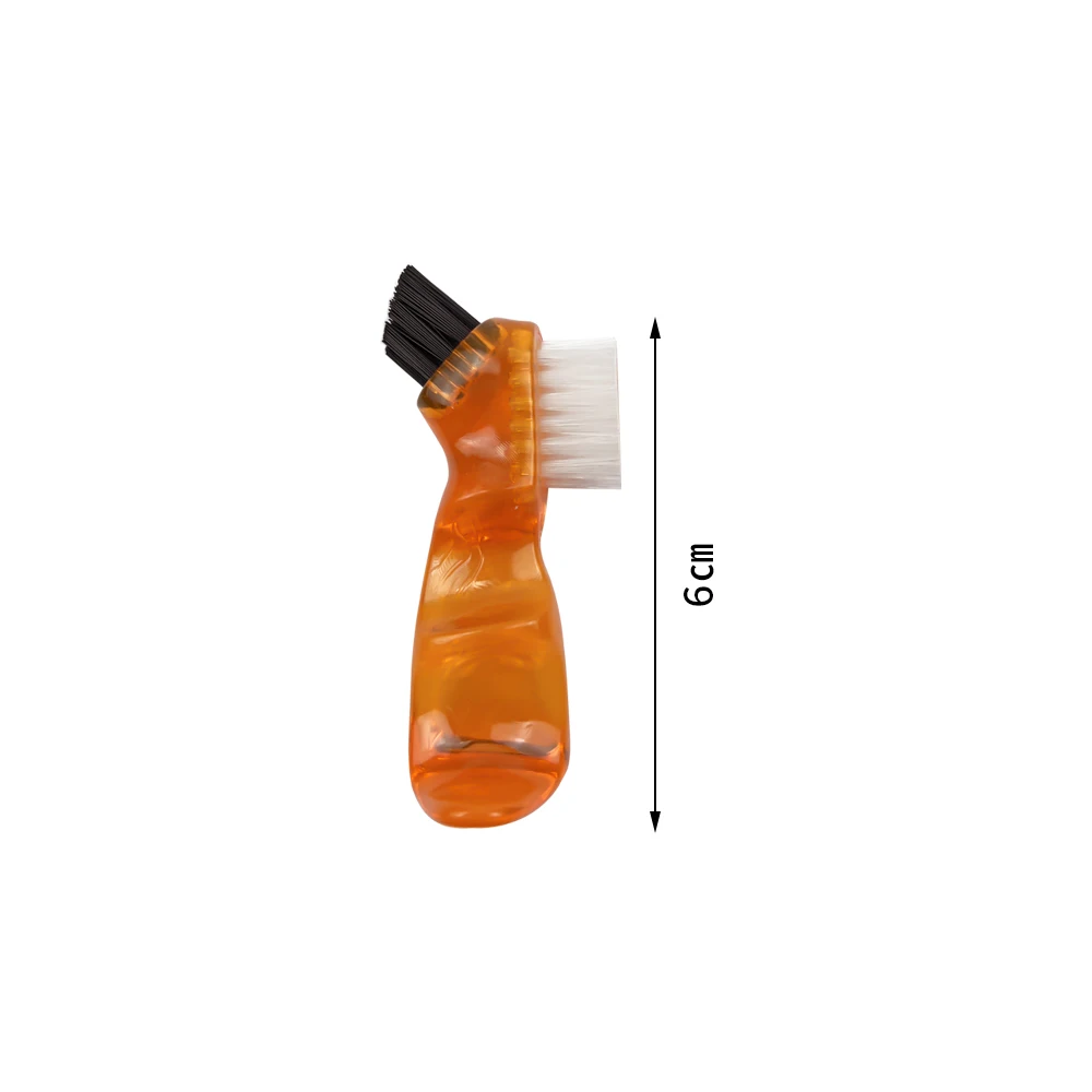 미니 의치 청소 브러시, 휴대용 양두 교정기, 다층 강모 의치 칫솔, 4 개