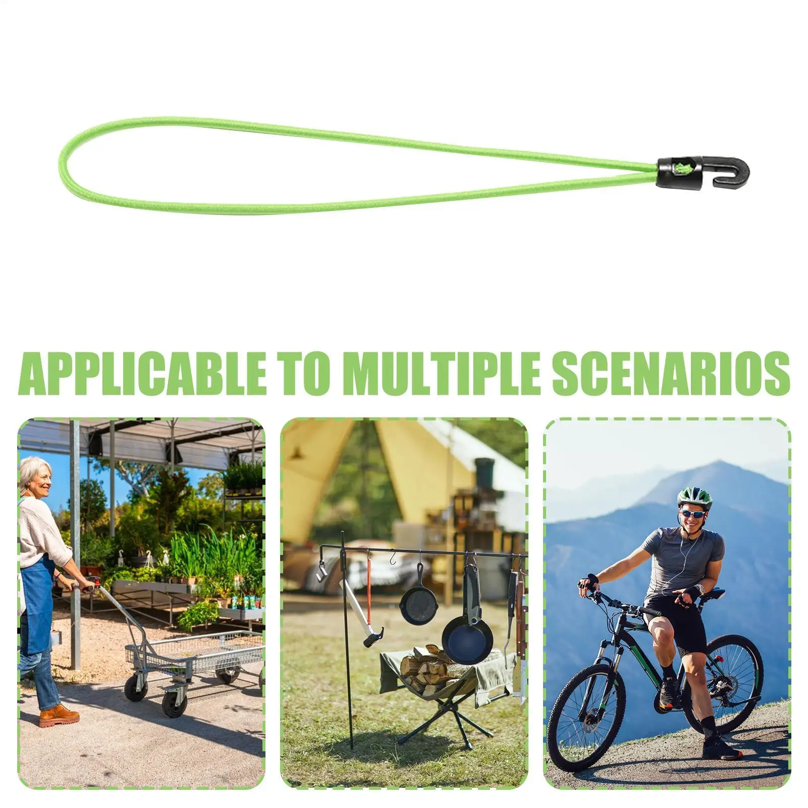 1PC Elastic BungeeCord Set Tied Rope High Elasticity Luggage Straps Rope for Bikes Tie Downs Camping & Cars Cord Tie