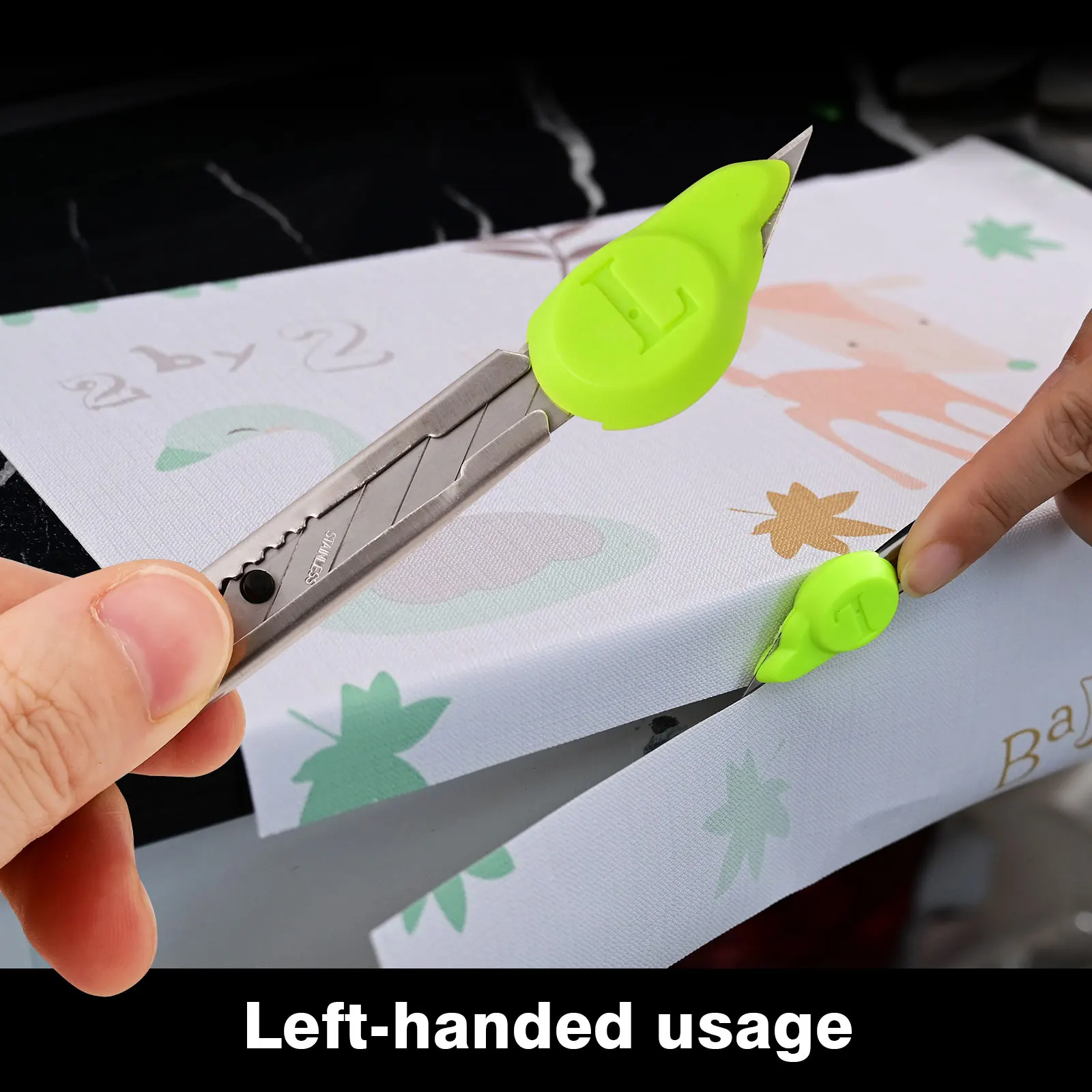 FOSHIO 왼쪽/오른쪽 가이드 보호기 커버 공예 미술 Knivies 블레이드 팁 자동차 창 색조 필름 랩 비닐 커팅 액세서리