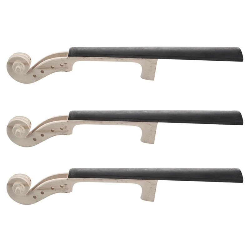 

6x4/4 Размер Кленовая скрипка Шея эбеновая грифельная скрипка набор «сделай сам» с ручной резьбой прокрутка