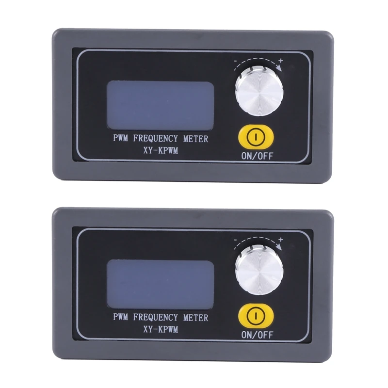 

2X PWM Pulse Frequency Duty Cycle Adjustable Square Wave Signal Generator Module 1HZ-150KHZ Signal Generator LCD Display