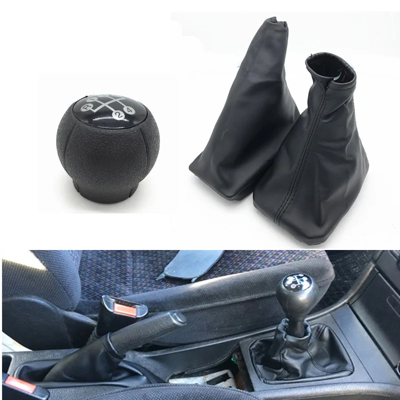 

Car Gear Shift Knob Lever Gaiter Boot Car Parking Handbrake Grips Case for OPEL CORSA C (01-06) TIGRA B (04-12) COMBO C (01-11)