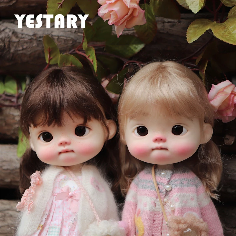 

Кукла YESTARY Blythe, мохеровые парики для кукол Qbaby DianDian BJD, аксессуары для кукол, короткие волосы, двойной хвост, плетеные парики, челки для девочек