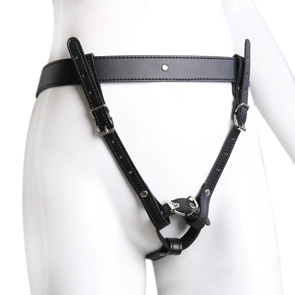 

BDSM Chastity Forced Orgasm Adjustable Belt For Vibrator Dildo Leather Bondage Strap-on Harness Sex Toys For Women Couples