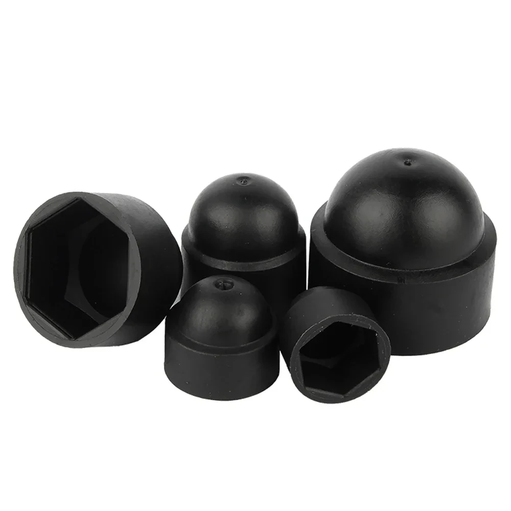 Hexagon Nuts Nut Screw Covers Screw Covers M4 M5 M6 M8 M10 M12 M14 Hex Nut Caps PE Plastic for Bolts Car Wheels Exterior Decoration